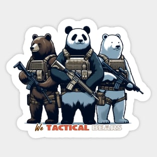 We Tactical Bears Sticker